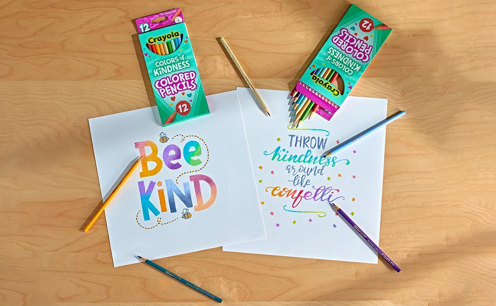 مدادرنگی colors of kindness 12 رنگ کرایولا Crayola