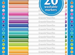 ماژیک قابل‌شستشو 20 رنگ کرایولا Crayola