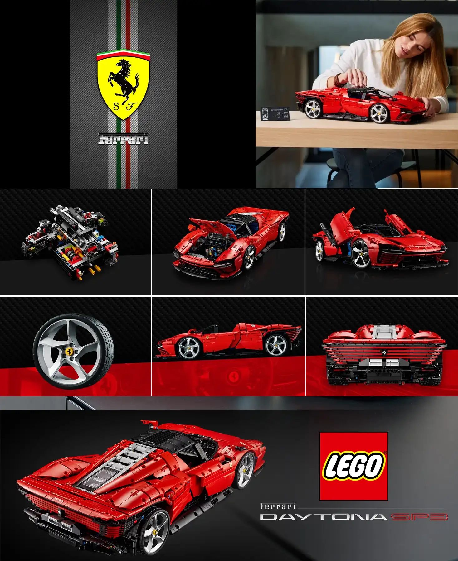 لگو تکنیک مدل فراری دیتونا Ferrari Daytona SP3 42143