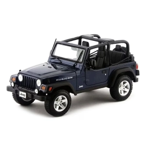 ماشین فلزی مایستو مدل Jeep Wrangler Rubicon سرمه‌ای