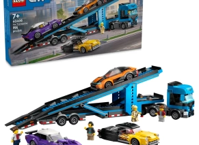 لگو سیتی مدل 60408 کامیون حمل خودرو Car Transporter Truck with Sports Cars