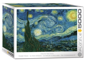 پازل 5000 تکه یوروگرافیکس Eurographics طرح شب پرستاره‌ ون گوگ The Starry Night