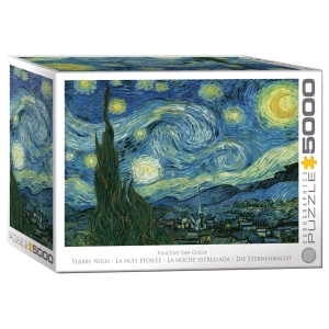 پازل 5000 تکه یوروگرافیکس Eurographics طرح شب پرستاره‌ ون گوگ The Starry Night