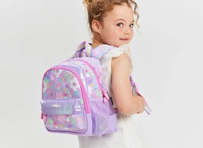 کوله پشتی مهد کودک اسمیگل Smiggle طرح پروانه بنفش از مجموعه Out & About Teeny Tiny