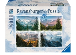 پازل 18000 تکه رونزبرگر Ravensburger طرح قلعه نویشوانشتاین Neuschwanstein Castle