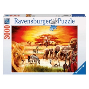 پازل 3000 تکه رونزبرگر Ravensburger طرح باغ وحش ماسایی مارا Savannah Masai