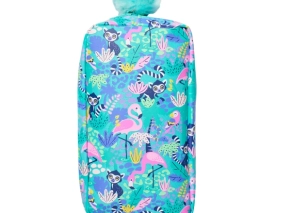 جامدادی اسمیگل Smiggle طرح فلامینگو سبز از سری Wild Side Character Pocket