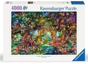 پازل 4000 تکه رونزبرگر Ravensburger طرح دنیای پنهان پری‌ها The Hidden World of Fairies