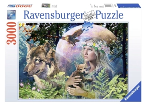 پازل 3000 تکه رونزبرگر Ravensburger طرح بانوی جنگل Lady of the Forest