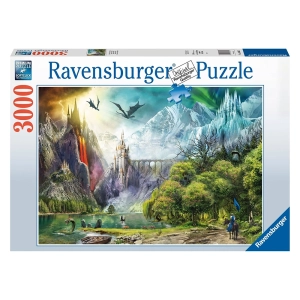 پازل 3000 تکه رونزبرگر Ravensburger طرح سلطنت اژدهایان Reign of Dragons