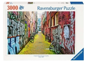 پازل 3000 تکه رونزبرگر Ravensburger طرح خیابان هنر امستردام Street Art in Amsterdam