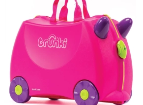 چمدان کودک طرح تریکسی صورتی ترانکی Trunki