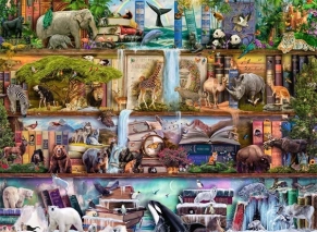 پازل 2000 تکه رونزبرگر Ravensburger طرح پادشاهی شگفت‌انگیز حیوانات Amazing Animal Kingdom