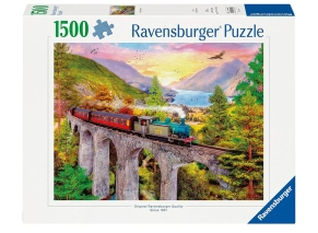 پازل 1500 تکه رونزبرگر Ravensburger طرح پل هوایی پاییزی Autumn Viaduct