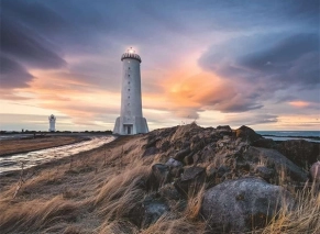 پازل 1500 تکه رونزبرگر Ravensburger طرح فانوس دریایی ایسلند lighthouse, iceland