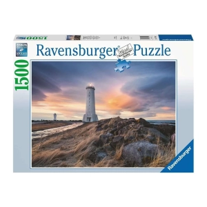 پازل 1500 تکه رونزبرگر Ravensburger طرح فانوس دریایی ایسلند lighthouse, iceland