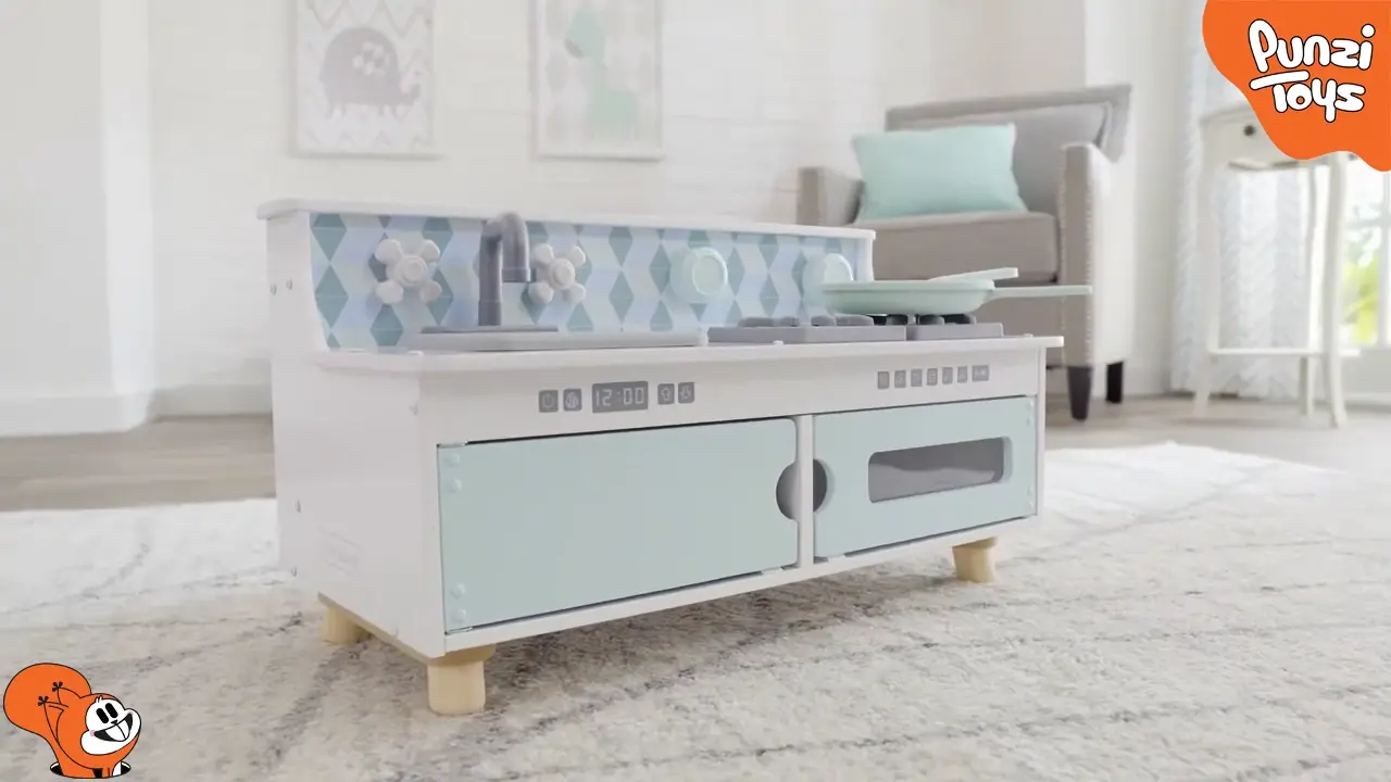 آشپزخانه کودک Kidkraft مدل Put Away Wooden Kitchen