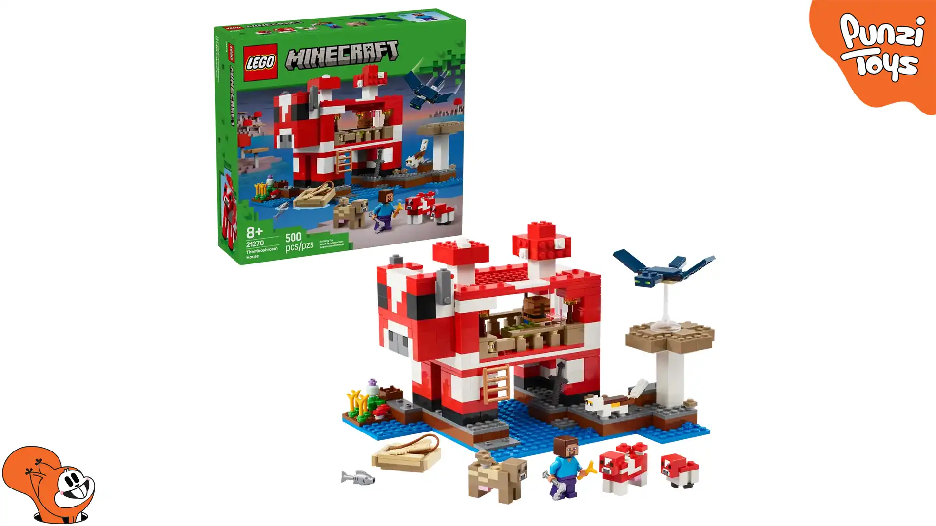 لگو ماینکرفت مدل 21270 The Mooshroom House