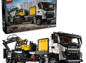 لگو تکنیک Technic مدل 42175 کامیون ولوو و بیل مکانیکی برقی Volvo FMX Truck & EC230 Electric Excavator