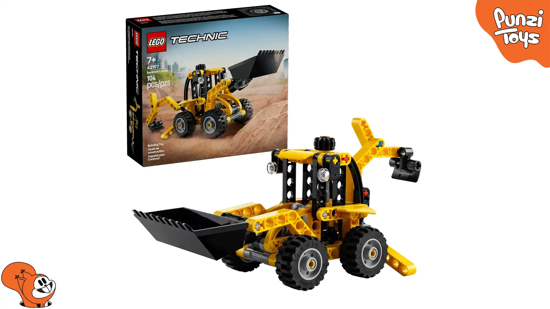 لگو تکنیک مدل 42197 بکهو لودر Backhoe Loader