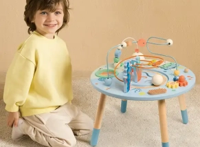میز چند منظوره چوبی کلاسیک ورد | multi activity table classic world