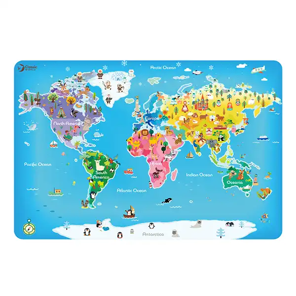 پازل نقشه جهان کلاسیک ورد Classic World