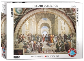 پازل طرح نقاشی 1000 تکه یوروگرافیکس Eurographics طرح مدرسه آتن School of Athens