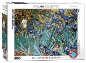 پازل 1000 تکه یوروگرافیکس Eurographics طرح زنبق‌ها Irises اثری فوق‌العاده از وینسنت ون گوگ