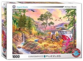پازل 1000 تکه یوروگرافیکس Eurographics طرح بهشت کمپرها Camper’s Paradise