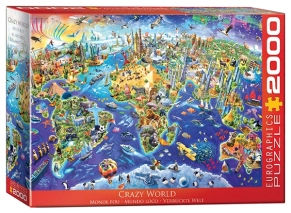پازل 2000 تکه یوروگرافیکس Eurographics طرح جهان دیوانه Crazy World