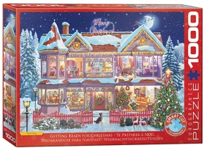 پازل 1000 تکه یوروگرافیکس Eurographics طرح در آستانه‌ی کریسمس Getting Ready Christmas