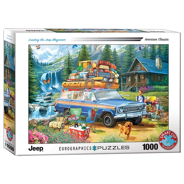پازل 1000 تکه یوروگرافیکس Eurographics طرح جیپ واگنیر Jeep Wagoneer