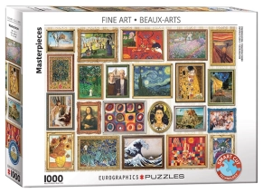 پازل 1000 تکه یوروگرافیکس طرح شاهکارهای هنری Masterpieces