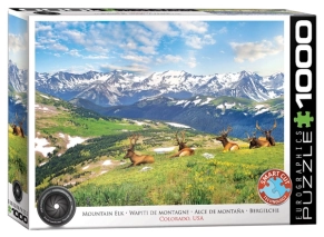 ازل 1000 تکه یوروگرافیکس Eurographics طرح الک ماونتن (وایومینگ) Mountain Elks