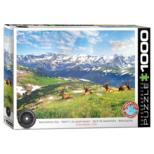ازل 1000 تکه یوروگرافیکس Eurographics طرح الک ماونتن (وایومینگ) Mountain Elks