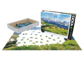 ازل 1000 تکه یوروگرافیکس Eurographics طرح الک ماونتن (وایومینگ) Mountain Elks