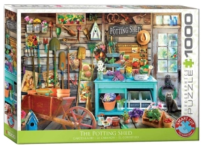 پازل 1000 تکه یوروگرافیکس Eurographics طرح اتاقک باغبانی The Potting Shed
