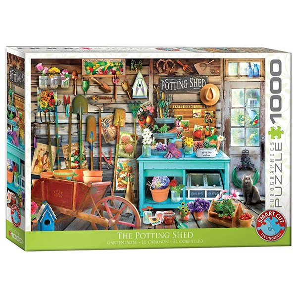 پازل 1000 تکه یوروگرافیکس Eurographics طرح اتاقک باغبانی The Potting Shed