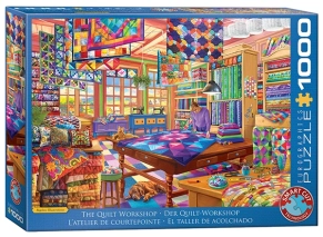 پازل طرح نقاشی 1000 تکه یوروگرافیکس Eurographics طرح کارگاه لحاف The Quilt Workshop