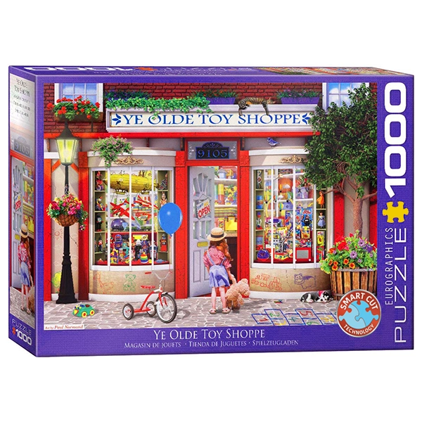 پازل 1000 تکه یوروگرافیکس Eurographics طرح مغازه اسباب‌بازی قدیمی Ye Olde Toy Shoppe