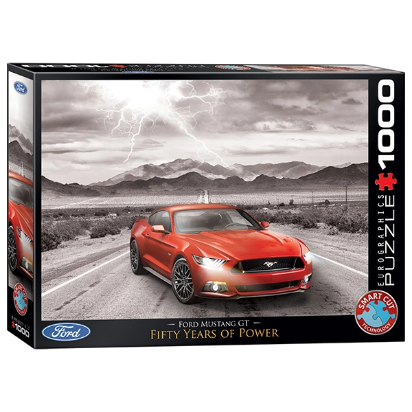 پازل 1000 تکه یوروگرافیکس Eurographics طرح فورد موستانگ جی‌تی Ford Mustang GT