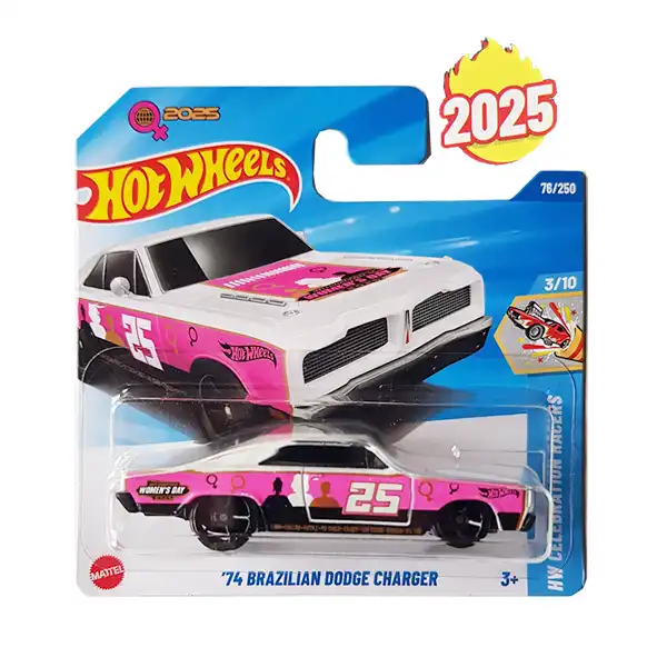 ماشین کلکسیونی فلزی هات ویلز Hot Wheels مدل '74 Brazilian Dodge Charger