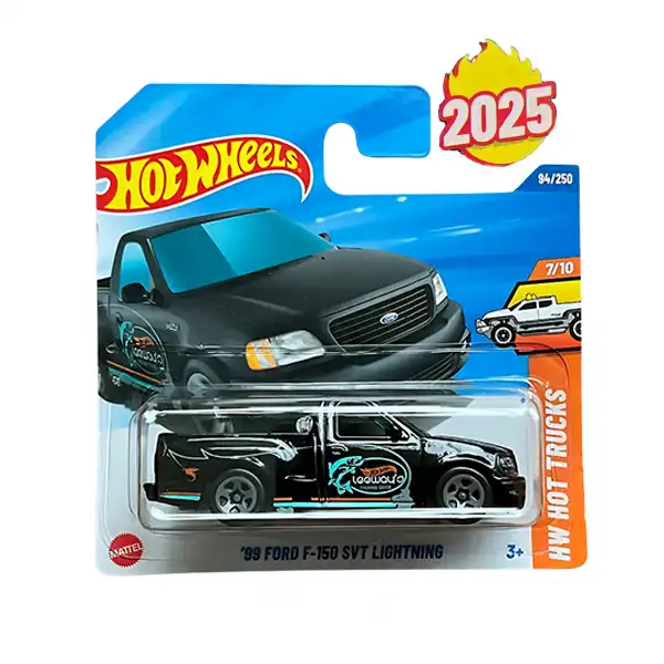 ماشین فلزی و کلکسیونی هات ویلز Hot Wheels مدل ‘99 Ford F-150 SVT Lightning
