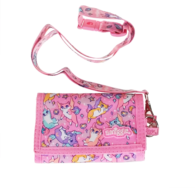 کیف پول بنددار اسمیگل Smiggle طرح گربه پرنده