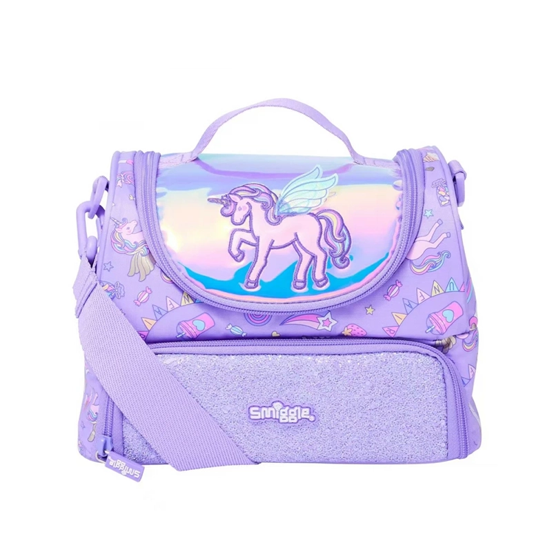 کیف غذا 2 طبقه اسمیگل Smiggle طرح یونی‌کرن بنفش