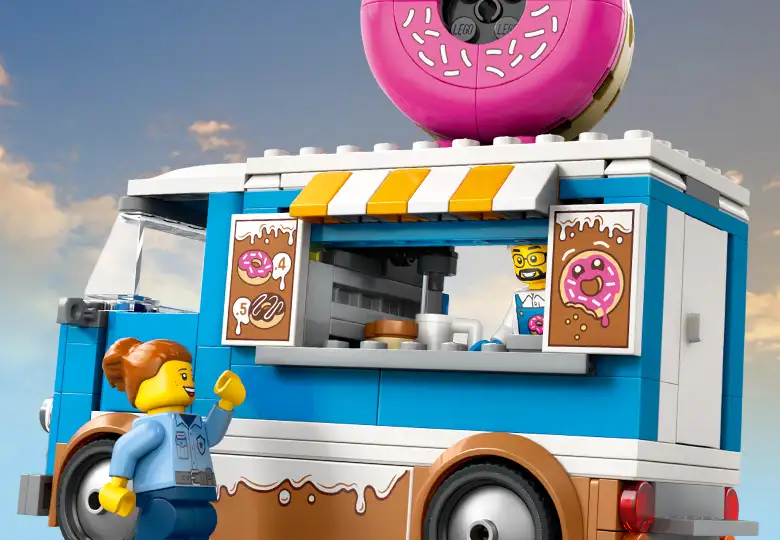 لگو سیتی City مدل 60452 وانت دونات Donut Truck 10