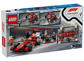 لگو سیتی مدل 60445 پیت‌استاپ و گروه مکانیک با ماشین فرمول یک فراری 1