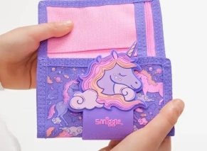 کیف پول Smiggle طرح یونی کورن بنفش