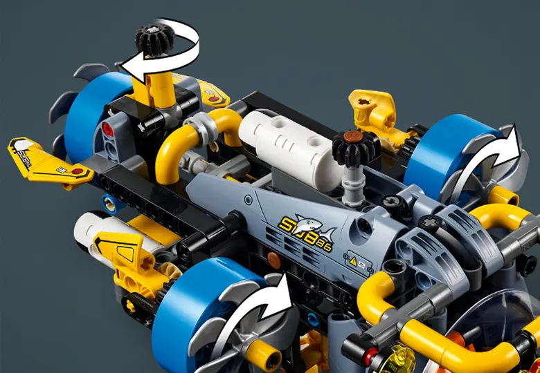 لگو تکنیک technic مدل 42201 زیردریایی تحقیقاتی اعماق دریا 2
