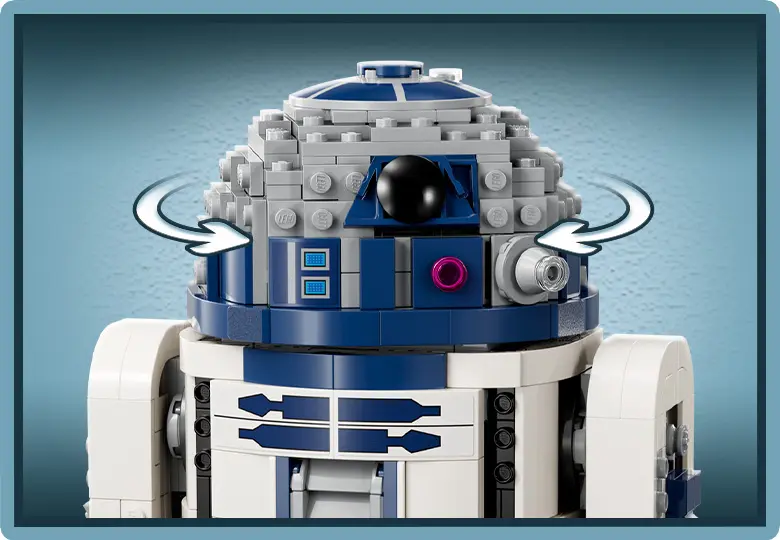 چرخش 360 درجه لگو استار وارز مدل 75379 دروید R2-D2